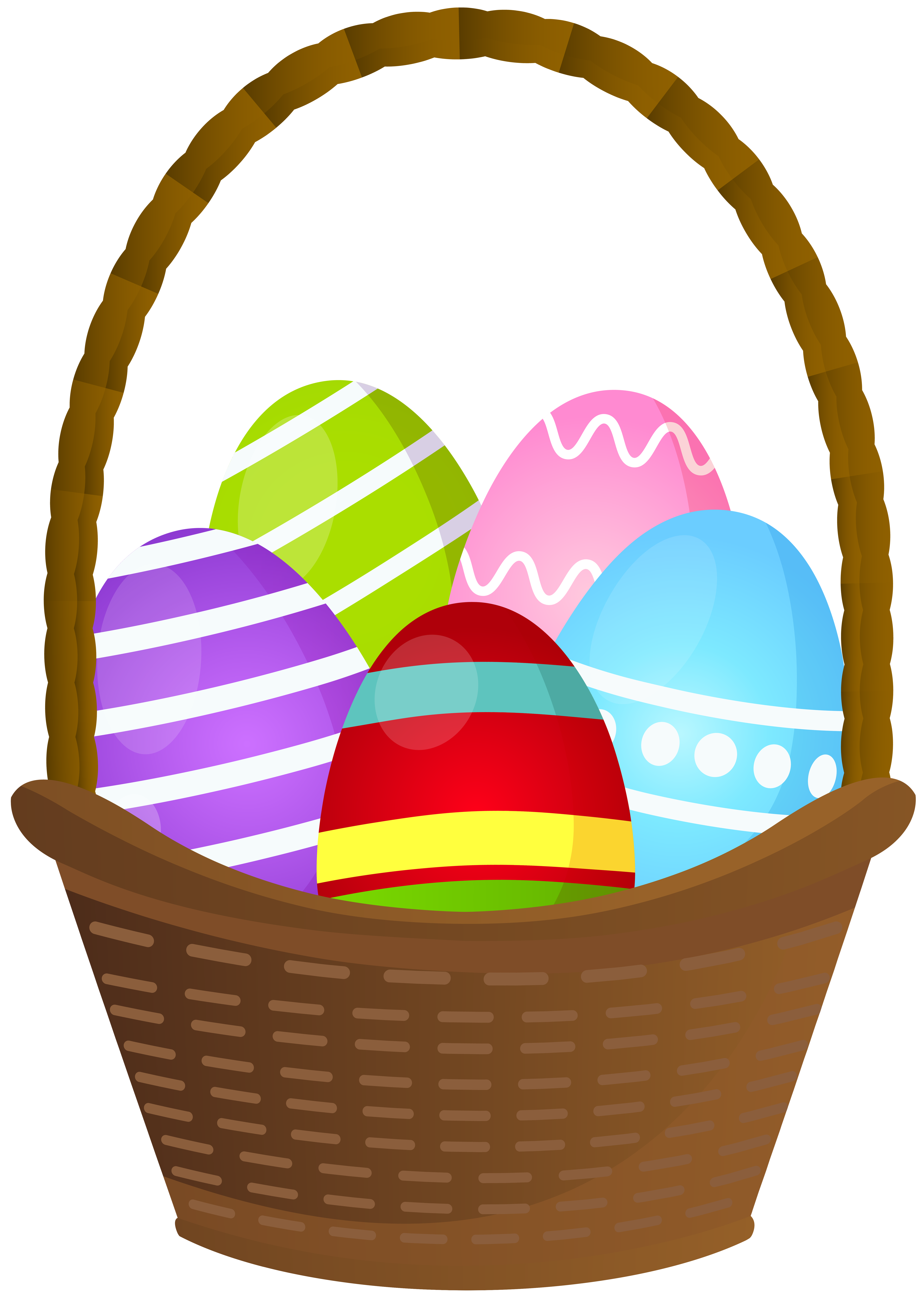 Decorative Easter Basket PNG Clipart​